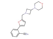 2-{5-[(3-morpholin-4-ylazetidin-1-yl)methyl]-2-furyl}benzonitrile