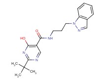 2-tert-butyl-4-hydroxy-N-[3-(1H-indazol-1-yl)propyl]pyrimidine-5-carboxamide