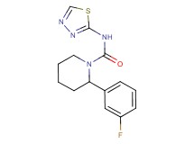 2-(3-fluorophenyl)-N-1,3,4-thiadiazol-2-ylpiperidine-1-carboxamide