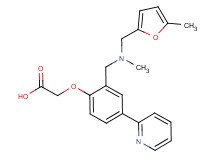[2-({methyl[(5-methyl-2-furyl)methyl]amino}methyl)-4-pyridin-2-ylphenoxy]acetic acid
