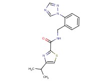 4-isopropyl-N-[2-(1H-1,2,4-triazol-1-yl)benzyl]-1,3-thiazole-2-carboxamide