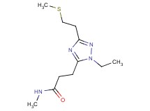 3-{1-ethyl-3-[2-(methylthio)ethyl]-1H-1,2,4-triazol-5-yl}-N-methylpropanamide
