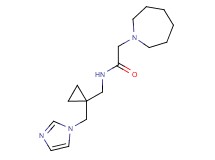 2-azepan-1-yl-N-{[1-(1H-imidazol-1-ylmethyl)cyclopropyl]methyl}acetamide