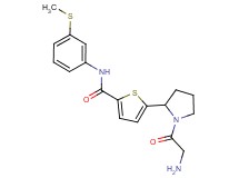 5-(1-glycyl-2-pyrrolidinyl)-N-[3-(methylthio)phenyl]-2-thiophenecarboxamide