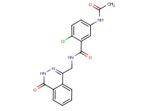 5-(acetylamino)-2-chloro-N-[(4-oxo-3,4-dihydrophthalazin-1-yl)methyl]benzamide