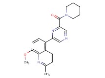 8-methoxy-2-methyl-5-[6-(piperidin-1-ylcarbonyl)pyrazin-2-yl]quinoline