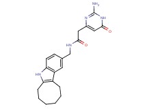 2-(2-amino-6-oxo-1,6-dihydropyrimidin-4-yl)-N-(6,7,8,9,10,11-hexahydro-5H-cycloocta[b]indol-2-ylmethyl)acetamide