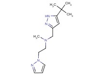 N-[(5-tert-butyl-1H-pyrazol-3-yl)methyl]-N-methyl-2-(1H-pyrazol-1-yl)ethanamine