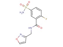 5-(aminosulfonyl)-2-fluoro-N-(isoxazol-3-ylmethyl)benzamide