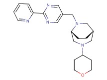 (1S*,5R*)-6-[(2-pyridin-2-ylpyrimidin-5-yl)methyl]-3-(tetrahydro-2H-pyran-4-yl)-3,6-diazabicyclo[3.2.2]nonane