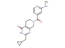 2-(cyclopropylmethyl)-7-[2-(methylamino)isonicotinoyl]-5,6,7,8-tetrahydropyrido[3,4-d]pyrimidin-4(3H)-one