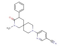6-(2-methyl-3-oxo-4-phenyl-2,9-diazaspiro[5.5]undec-9-yl)nicotinonitrile
