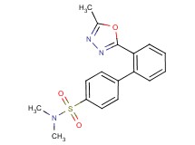 N,N-dimethyl-2'-(5-methyl-1,3,4-oxadiazol-2-yl)biphenyl-4-sulfonamide