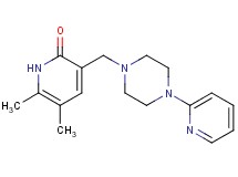 5,6-dimethyl-3-{[4-(2-pyridinyl)-1-piperazinyl]methyl}-2(1H)-pyridinone bis(trifluoroacetate)