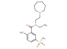 5-(aminosulfonyl)-N-(2-azepan-1-ylethyl)-N-ethyl-2-methylbenzamide