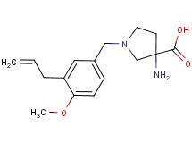 1-(3-allyl-4-methoxybenzyl)-3-aminopyrrolidine-3-carboxylic acid