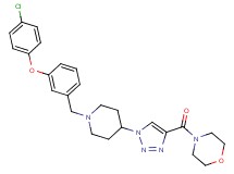 4-[(1-{1-[3-(4-chlorophenoxy)benzyl]-4-piperidinyl}-1H-1,2,3-triazol-4-yl)carbonyl]morpholine