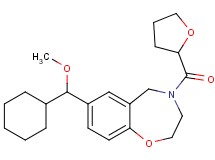 7-[cyclohexyl(methoxy)methyl]-4-(tetrahydro-2-furanylcarbonyl)-2,3,4,5-tetrahydro-1,4-benzoxazepine