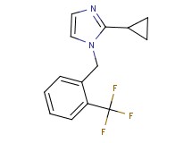 2-cyclopropyl-1-[2-(trifluoromethyl)benzyl]-1H-imidazole