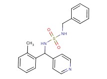 N-benzyl-N'-[(2-methylphenyl)(pyridin-4-yl)methyl]sulfamide