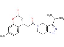 4-[2-(3-isopropyl-1,4,6,7-tetrahydro-5H-pyrazolo[4,3-c]pyridin-5-yl)-2-oxoethyl]-7-methyl-2H-chromen-2-one