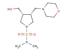 (3R*,4R*)-3-(hydroxymethyl)-N,N-dimethyl-4-(4-morpholinylmethyl)-1-pyrrolidinesulfonamide