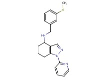 N-[3-(methylthio)benzyl]-1-(2-pyridinyl)-4,5,6,7-tetrahydro-1H-indazol-4-amine