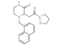 3-[2-(2-isoxazolidinyl)-2-oxoethyl]-4-(1-naphthylmethyl)-2-piperazinone