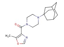 1-(1-adamantyl)-4-[(5-methyl-1,3-oxazol-4-yl)carbonyl]piperazine