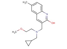 3-{[(cyclopropylmethyl)(2-methoxyethyl)amino]methyl}-6-methyl-2-quinolinol