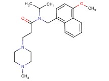 N-isopropyl-N-[(4-methoxy-1-naphthyl)methyl]-3-(4-methylpiperazin-1-yl)propanamide