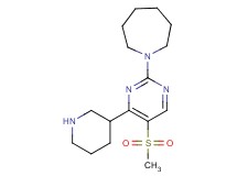 1-[5-(methylsulfonyl)-4-(3-piperidinyl)-2-pyrimidinyl]azepane hydrochloride
