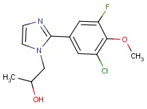 1-[2-(3-chloro-5-fluoro-4-methoxyphenyl)-1H-imidazol-1-yl]propan-2-ol