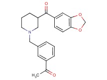1-(3-{[3-(1,3-benzodioxol-5-ylcarbonyl)-1-piperidinyl]methyl}phenyl)ethanone