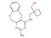(1-{[(2-methyl-5,11-dihydro[1]benzoxepino[3,4-d]pyrimidin-4-yl)amino]methyl}cyclobutyl)methanol
