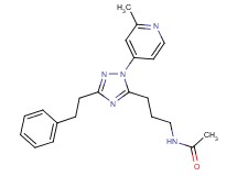 N-{3-[1-(2-methylpyridin-4-yl)-3-(2-phenylethyl)-1H-1,2,4-triazol-5-yl]propyl}acetamide