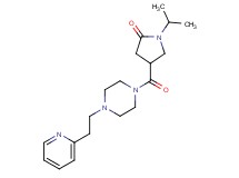 1-isopropyl-4-({4-[2-(2-pyridinyl)ethyl]-1-piperazinyl}carbonyl)-2-pyrrolidinone