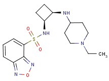 N-{(1S*,2R*)-2-[(1-ethyl-4-piperidinyl)amino]cyclobutyl}-2,1,3-benzoxadiazole-4-sulfonamide