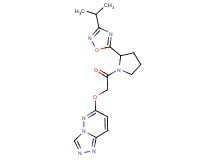 6-{2-[2-(3-isopropyl-1,2,4-oxadiazol-5-yl)-1-pyrrolidinyl]-2-oxoethoxy}[1,2,4]triazolo[4,3-b]pyridazine