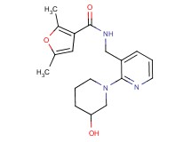N-{[2-(3-hydroxy-1-piperidinyl)-3-pyridinyl]methyl}-2,5-dimethyl-3-furamide
