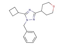 1-benzyl-5-cyclobutyl-3-(tetrahydro-2H-pyran-4-yl)-1H-1,2,4-triazole