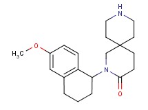2-(6-methoxy-1,2,3,4-tetrahydro-1-naphthalenyl)-2,9-diazaspiro[5.5]undecan-3-one hydrochloride