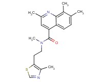 N,2,7,8-tetramethyl-N-[2-(4-methyl-1,3-thiazol-5-yl)ethyl]-4-quinolinecarboxamide