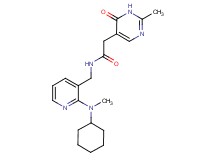 N-({2-[cyclohexyl(methyl)amino]pyridin-3-yl}methyl)-2-(2-methyl-6-oxo-1,6-dihydropyrimidin-5-yl)acetamide