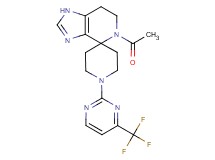 5-acetyl-1'-[4-(trifluoromethyl)pyrimidin-2-yl]-1,5,6,7-tetrahydrospiro[imidazo[4,5-c]pyridine-4,4'-piperidine]