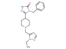 4-benzyl-5-{1-[(1-ethyl-1H-1,2,4-triazol-5-yl)methyl]piperidin-4-yl}-2,4-dihydro-3H-1,2,4-triazol-3-one