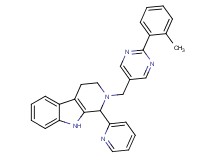 2-{[2-(2-methylphenyl)-5-pyrimidinyl]methyl}-1-(2-pyridinyl)-2,3,4,9-tetrahydro-1H-beta-carboline