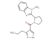 1-methyl-2-{1-[(3-propyl-1H-pyrazol-4-yl)carbonyl]-2-pyrrolidinyl}-1H-benzimidazole