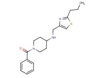 1-benzoyl-N-[(2-propyl-1,3-thiazol-4-yl)methyl]piperidin-4-amine
