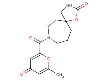 8-[(6-methyl-4-oxo-4H-pyran-2-yl)carbonyl]-1-oxa-3,8-diazaspiro[4.6]undecan-2-one